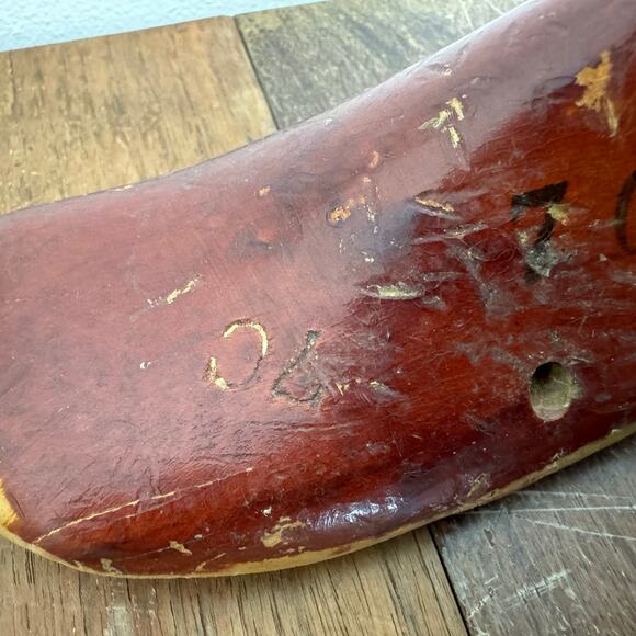 Vintage‎ Antique? Wooden Cobbler Shoe Form Gebl Company Size 7C - Picture 4 of 11